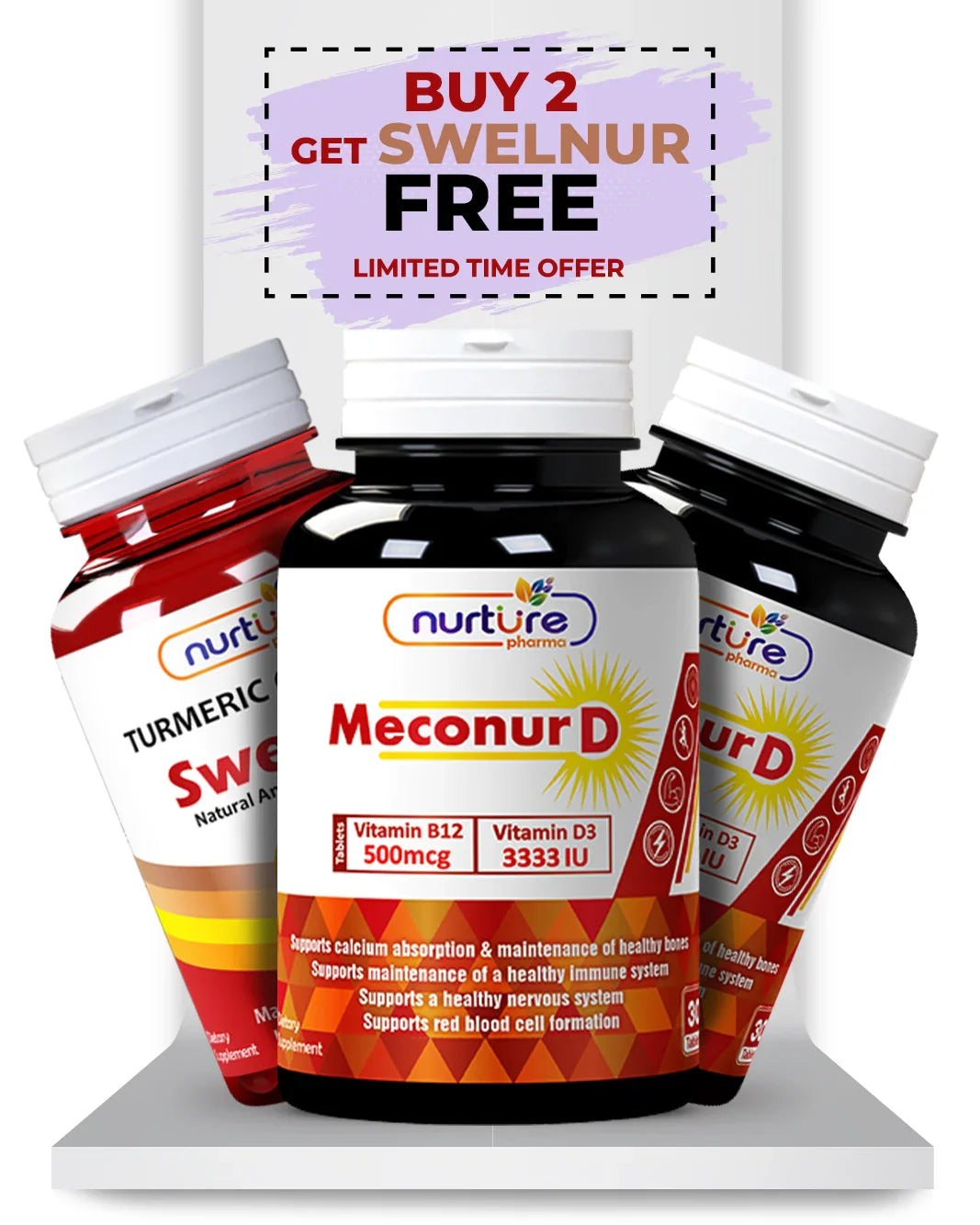 2 Meconur + Free  Swelnur Offer