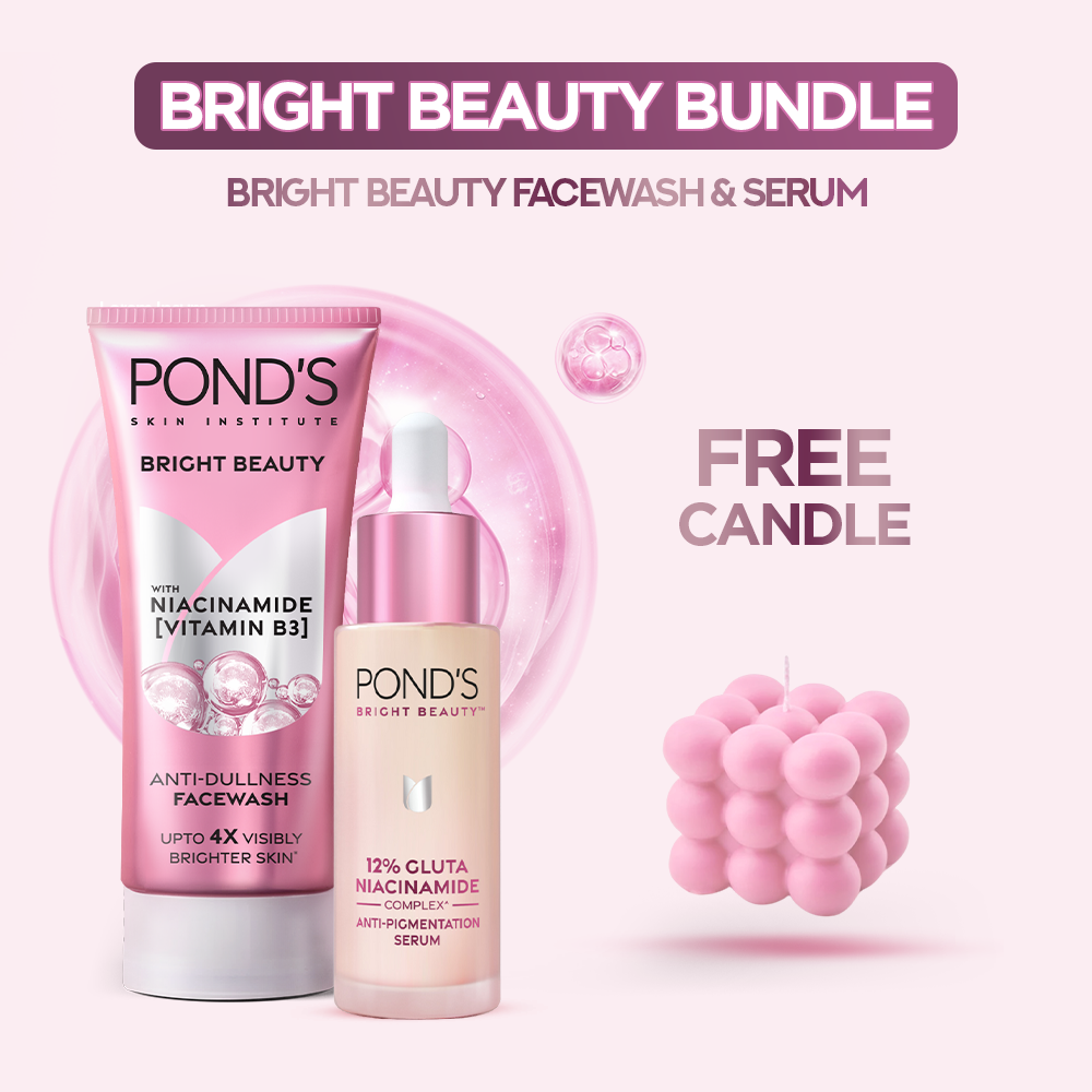 Bundle - Pond'S Bright Beauty Spotless Glow Face Wash 100G + Pond's Bright Beauty Anti-Pigmentation Serum - 15ml