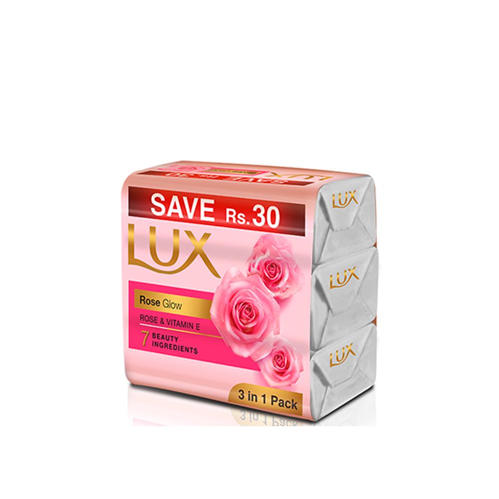 Lux - Rose Glow Soap Bar Trio Pink - 130G