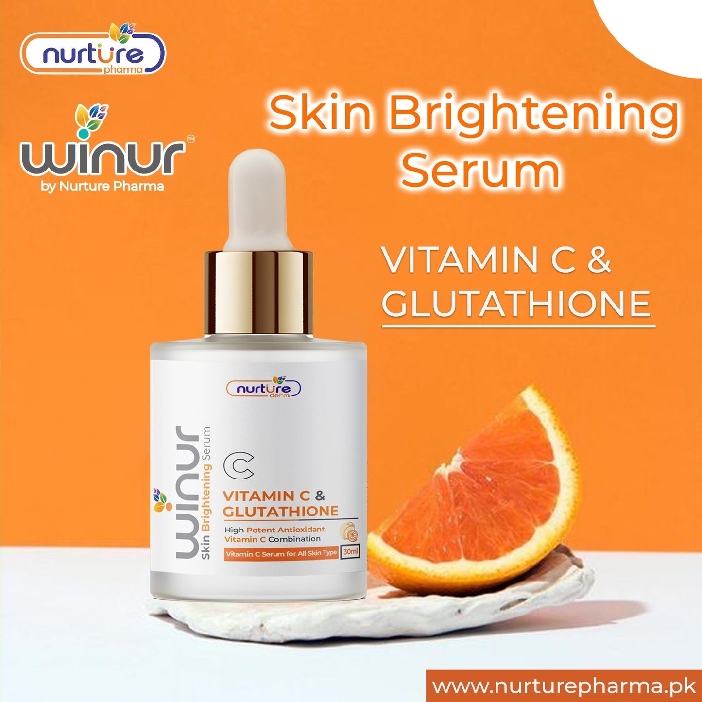 Winur Vitamin C + Glutathione 30ml Buy 2 Get 1 Free