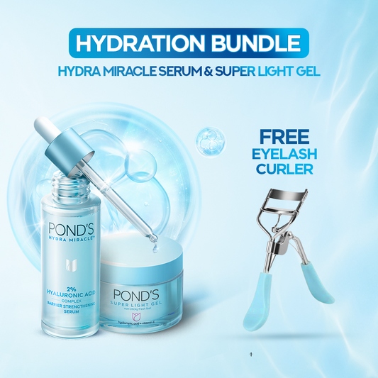 Bundle - POND's Hydra Miracle Barrier Strengthening Serum - 30ml + POND'S Super Light Gel - 50G